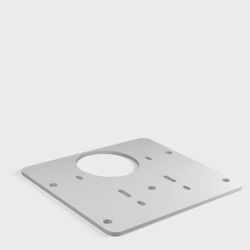 Plaque de réparation pour charnières usées de portes de placard