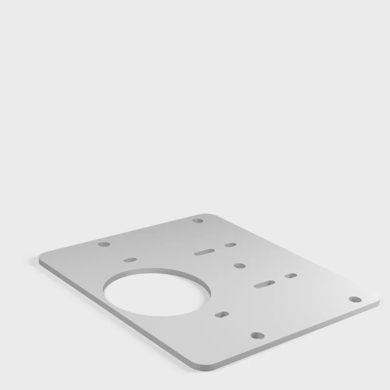 Plaque de réparation pour charnières usées de portes de placard