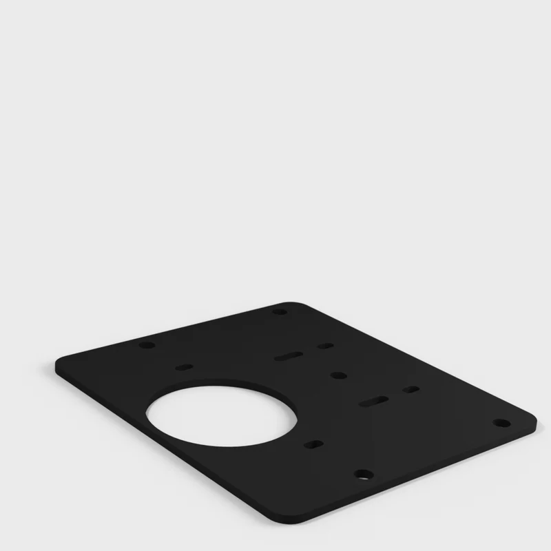 Plaque de réparation pour charnières usées de portes de placard
