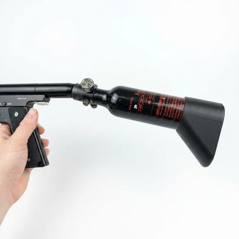 Poignée pour bouteille de paintball HPA 13 ci
