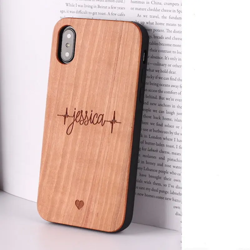 Coque Téléphone Bois Sculpté ATHENA