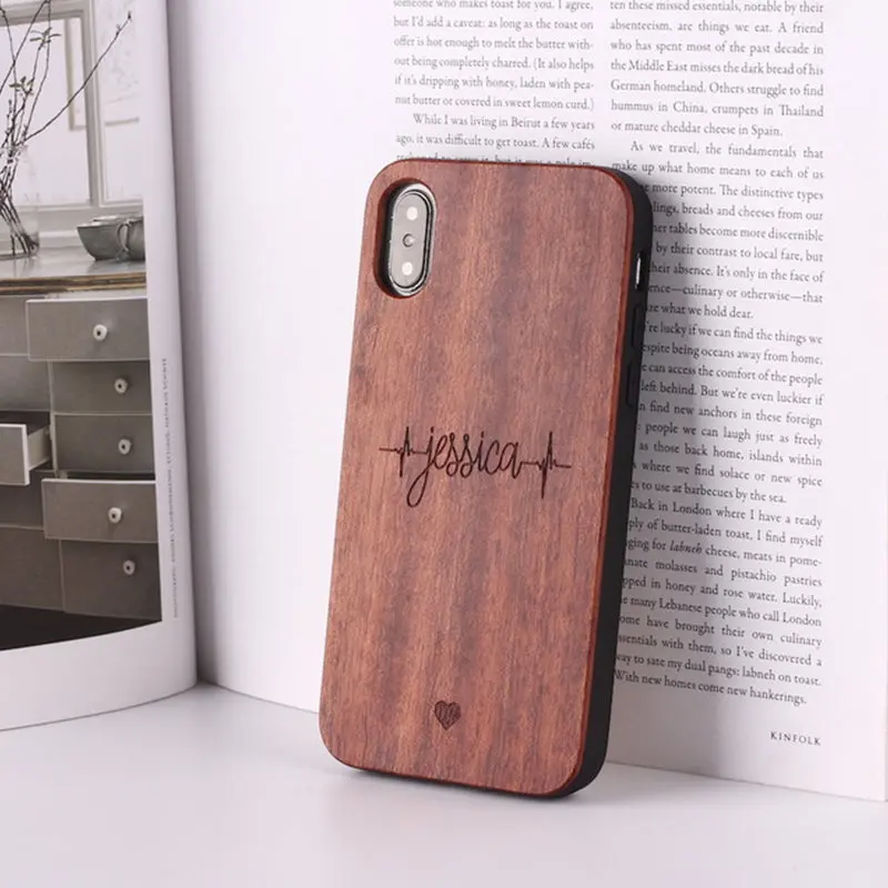 Coque Téléphone Bois Sculpté ATHENA