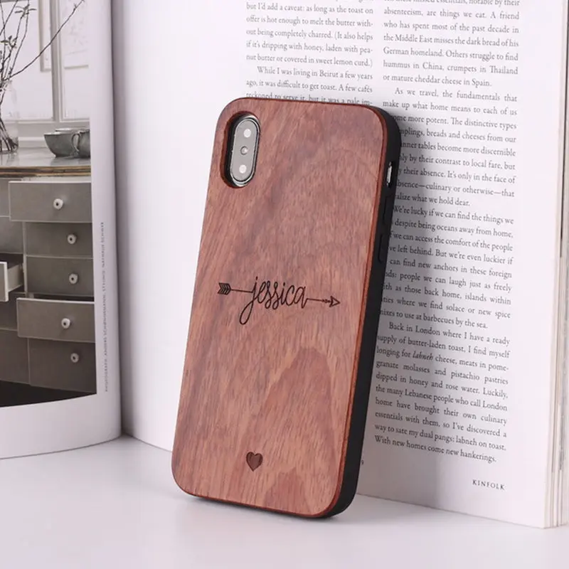 Coque Téléphone Bois Sculpté ATHENA