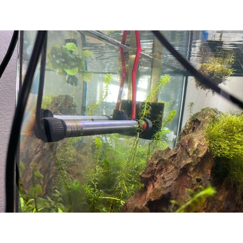 Support et suspension pour chauffe-aquarium