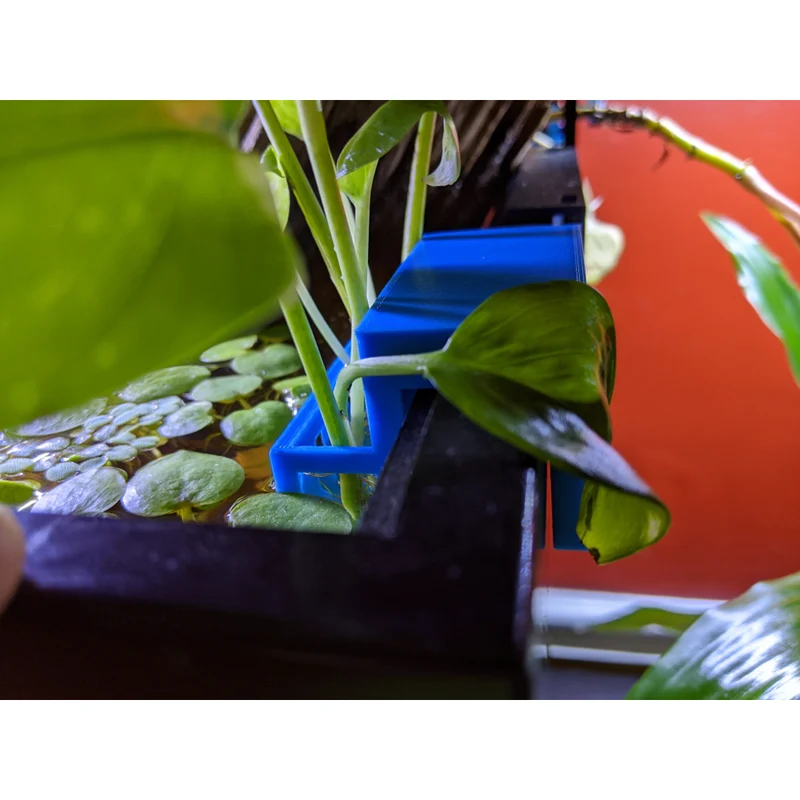 Support de plantes pour aquarium avec bord fixe