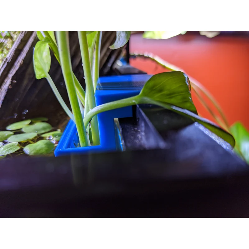 Support de plantes pour aquarium avec bord fixe