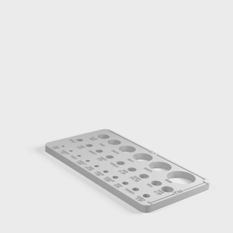 Mètre ruban et mesureur d'aiguilles combinés pour le tricot