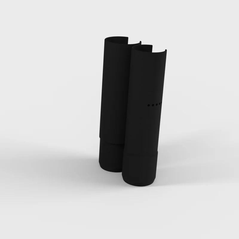 Étui tubulaire pour le rangement de projets de tricot