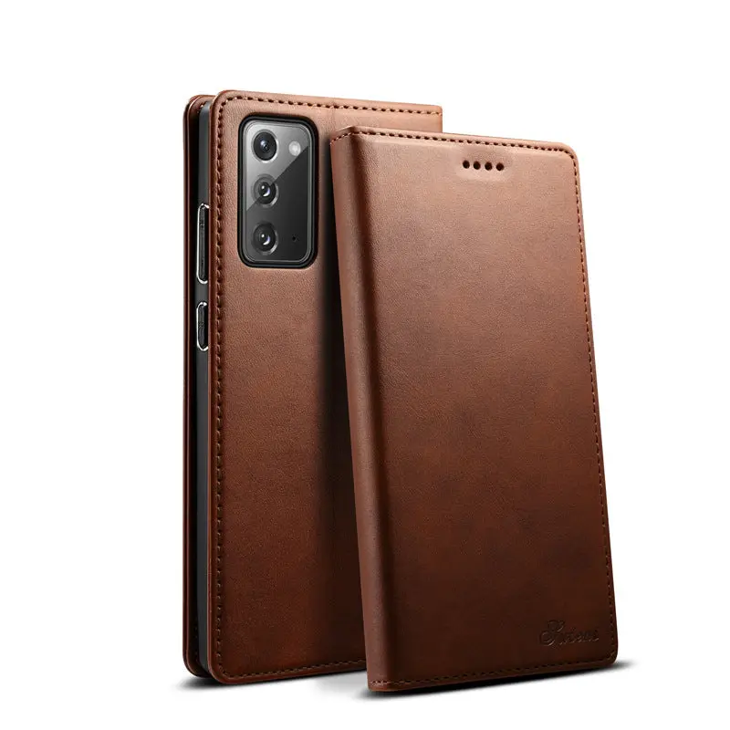 Coque de Téléphone Cuir Stand MARSEN