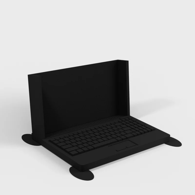 Porte-cartes de visite en forme d'ordinateur portable