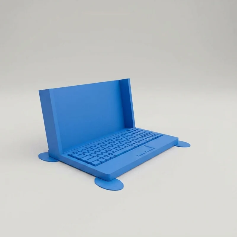 Porte-cartes de visite en forme d'ordinateur portable