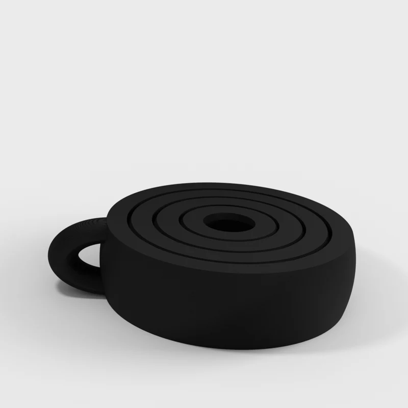 Porte-clés gyroscopique avec anneaux fidget rotatifs