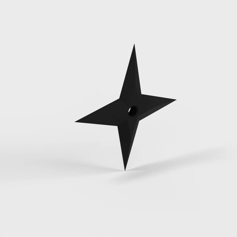 Shuriken classique décoratif couteau de lancer pour exposition