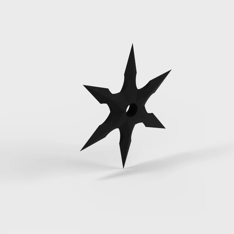 Shuriken classique décoratif couteau de lancer pour exposition