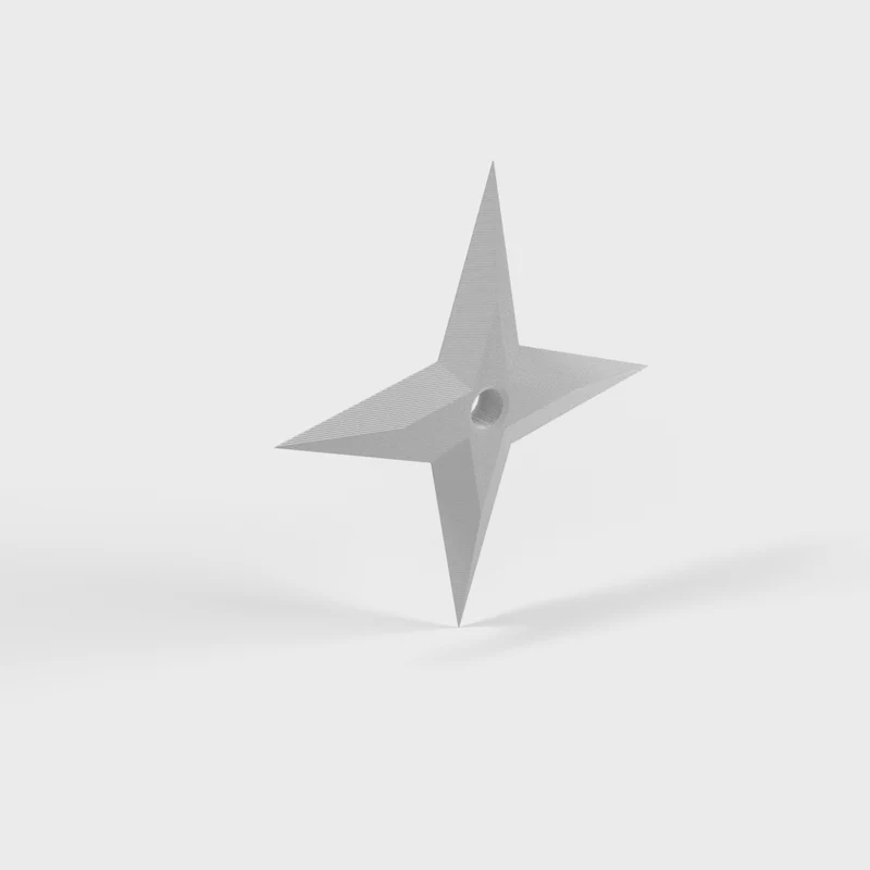 Shuriken classique décoratif couteau de lancer pour exposition