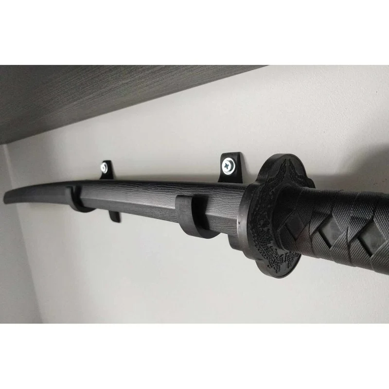 Support mural pour sabre katana avec garde