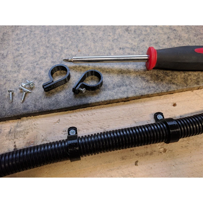 Support de câble P-clip pour tubes d'installation de 20 mm