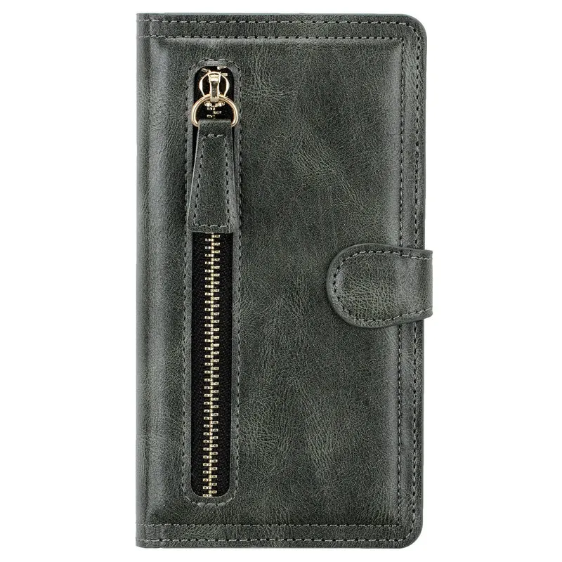 Coque de Téléphone Cuir Zippé ZALTAN