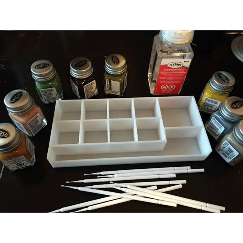 Palette de peinture pour peintures et pinceaux de modélisme Testors