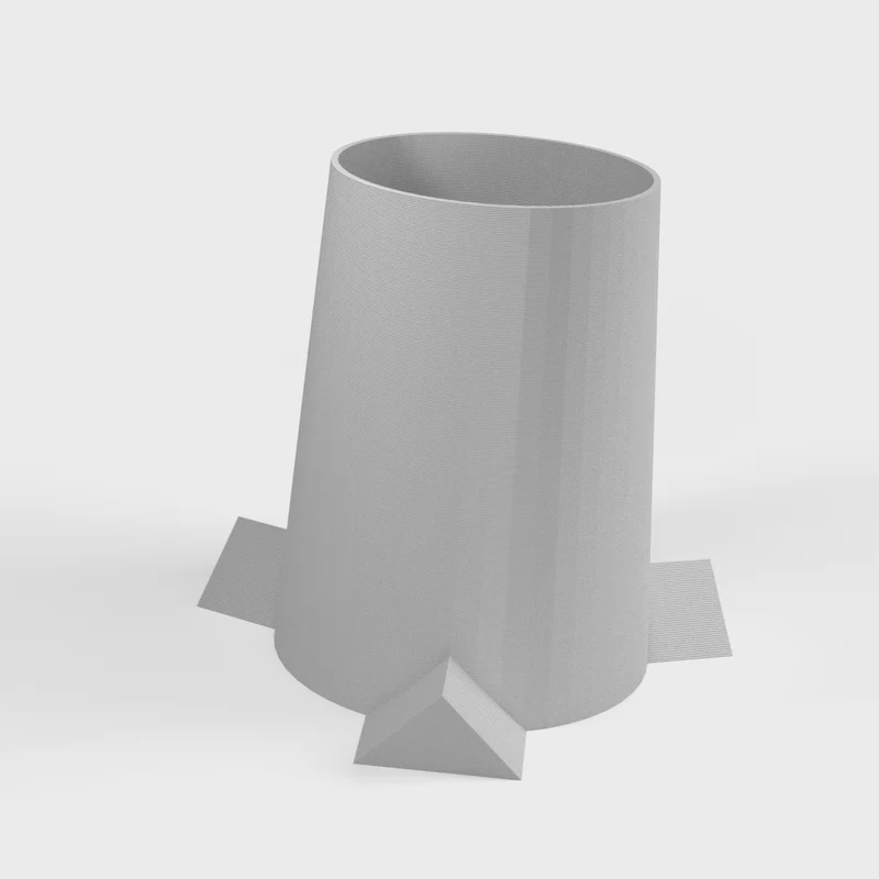 Godet anti-bascule pour le nettoyage des pinceaux de peinture