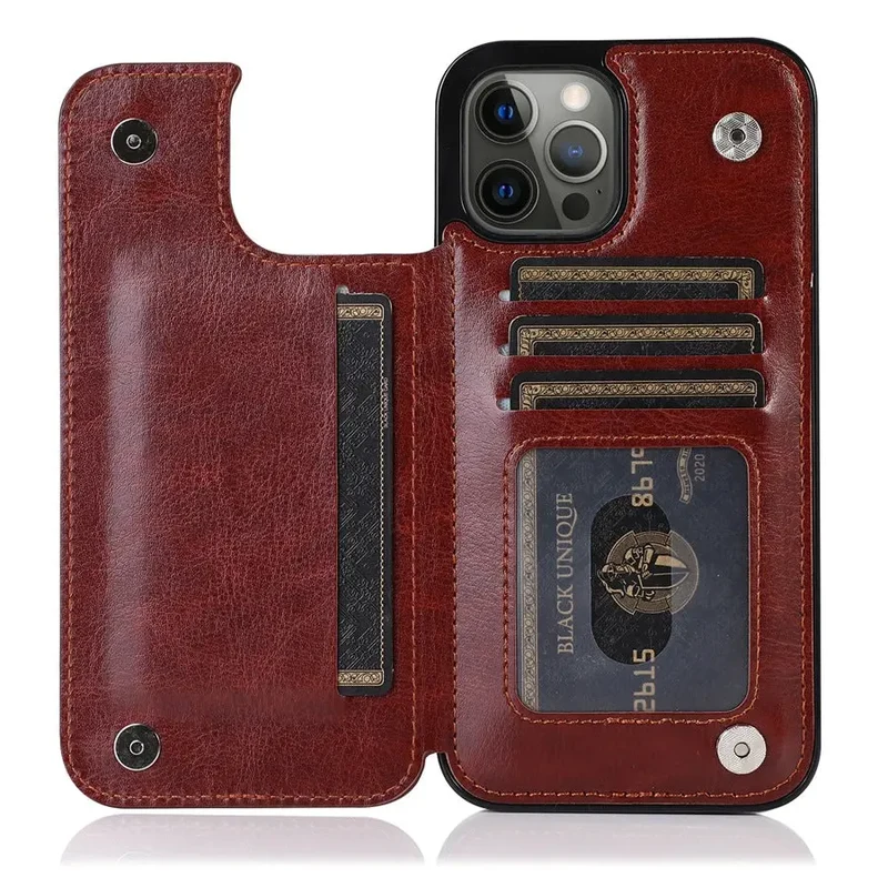 Coque Téléphone Cuir Aimant VELTH