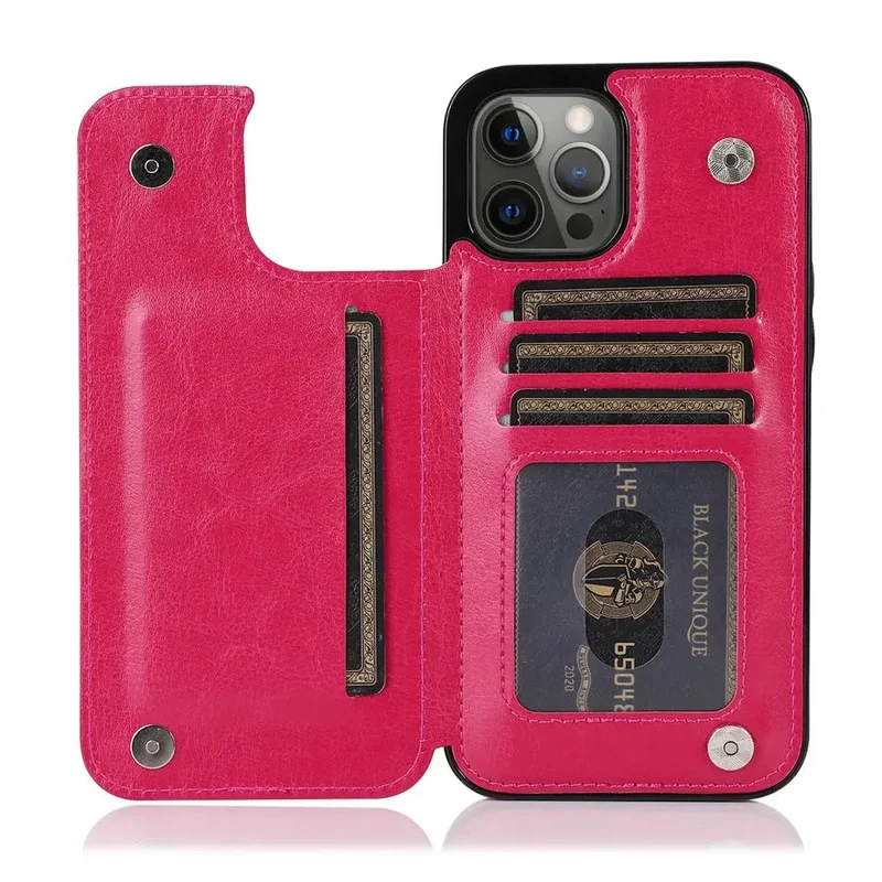 Coque Téléphone Cuir Aimant VELTH