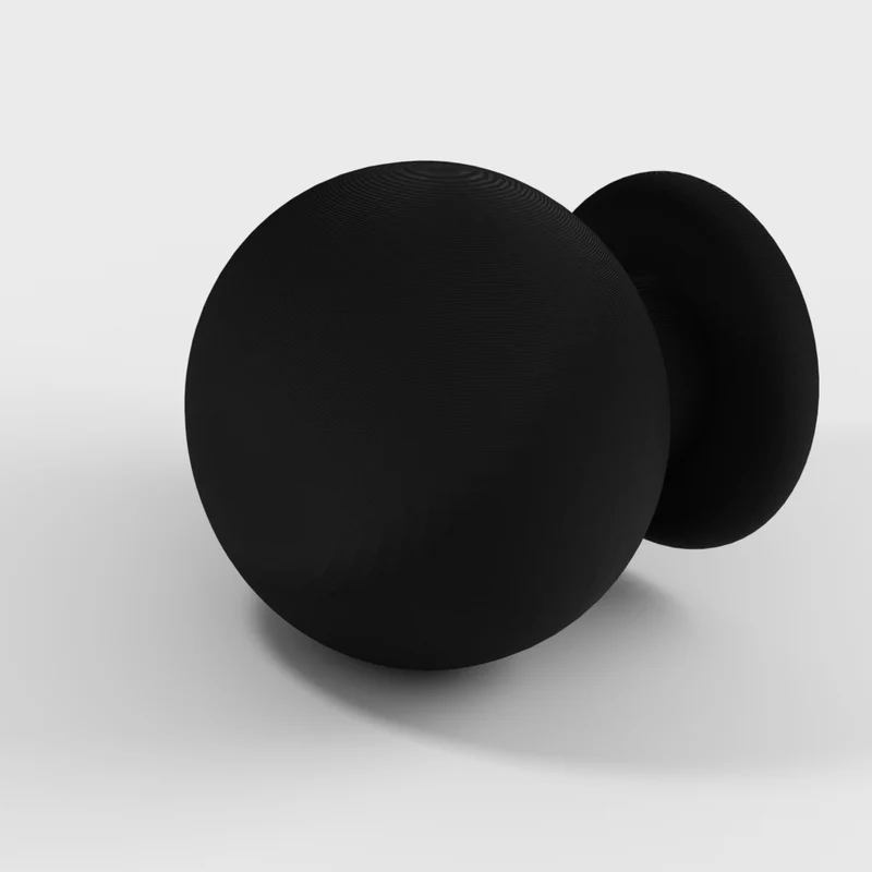 Bouton rond simple pour armoires et tiroirs