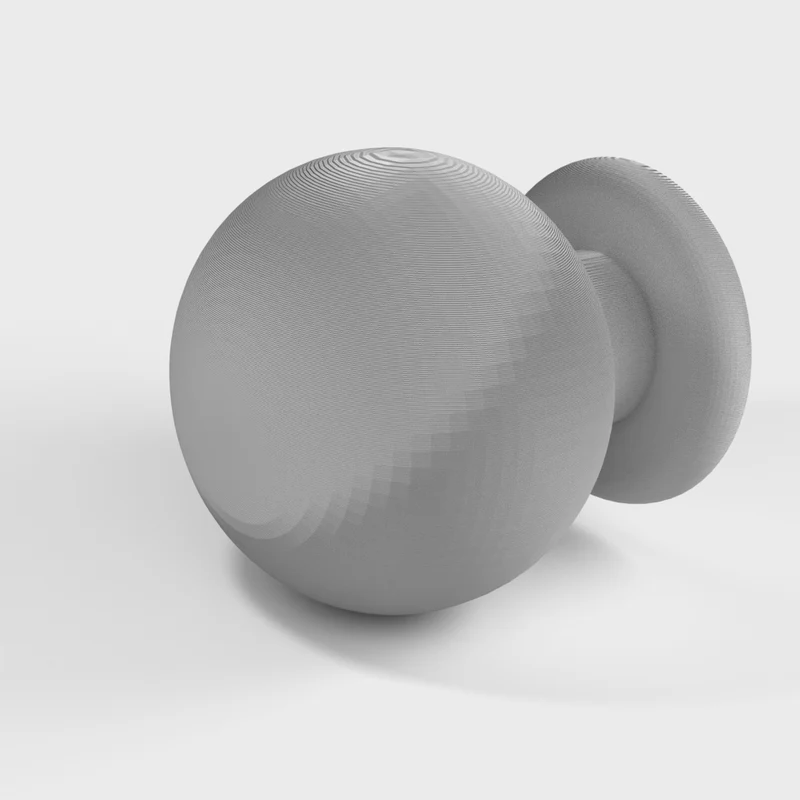 Bouton rond simple pour armoires et tiroirs