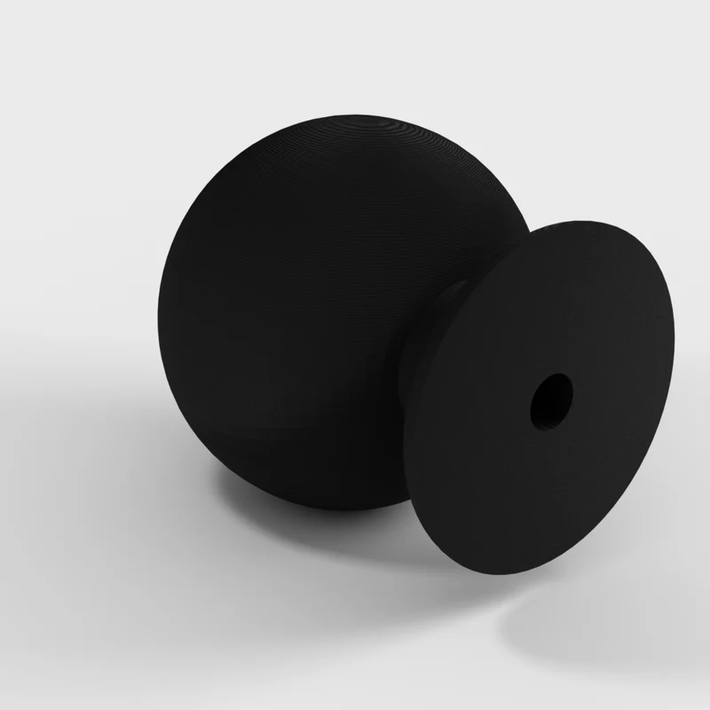 Bouton rond simple pour armoires et tiroirs