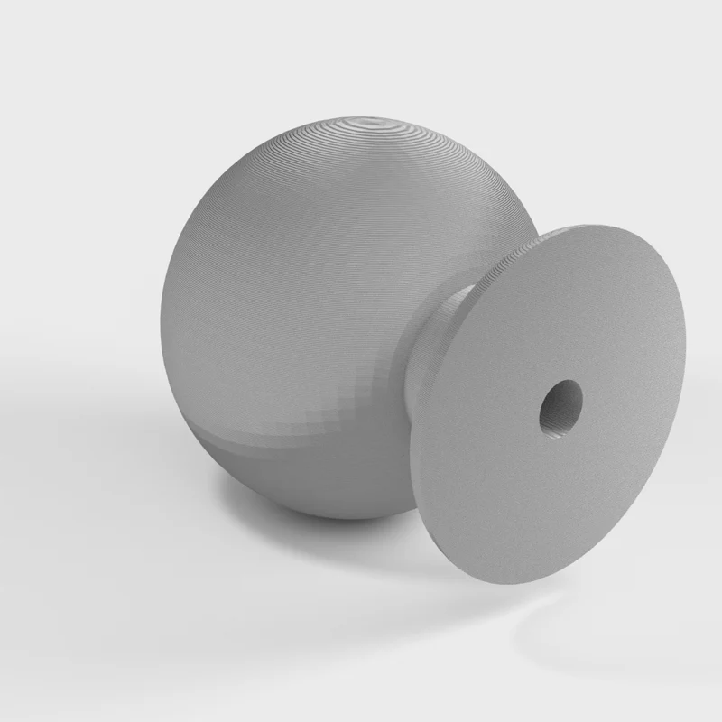 Bouton rond simple pour armoires et tiroirs