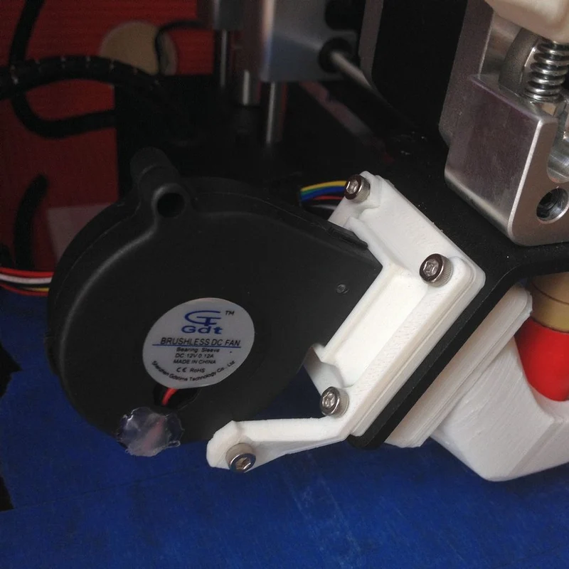 Adaptateur de ventilateur de 50x15 mm vers montage 40 mm