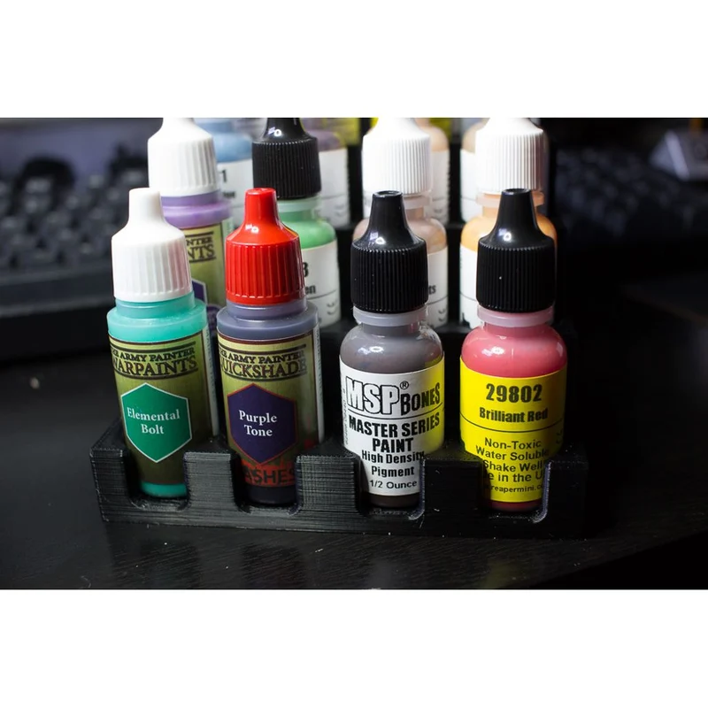 Support pour peinture et pinceaux pour Vallejo et peintures de modélisme