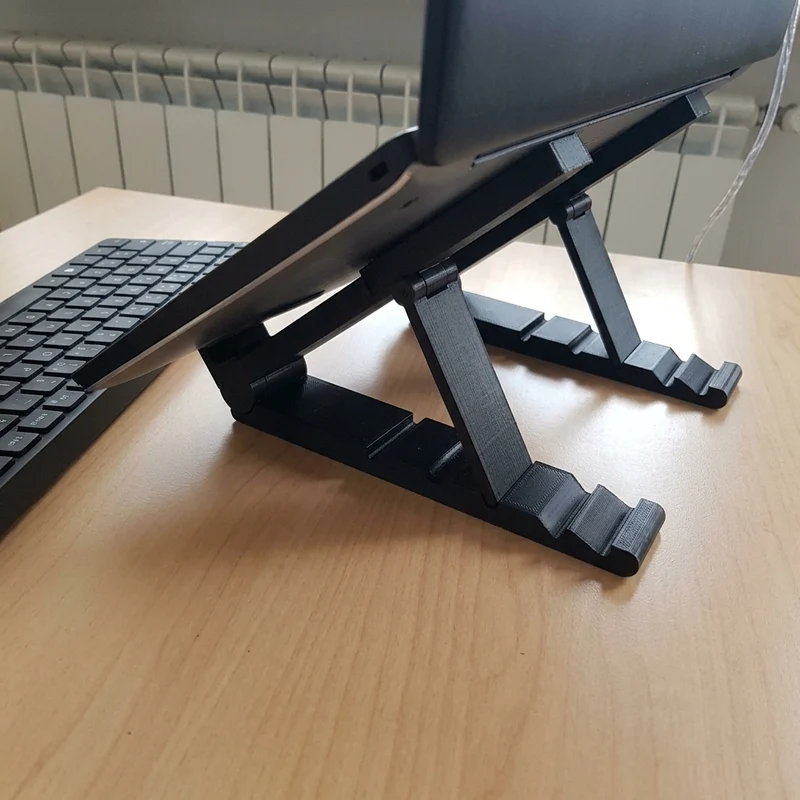Support pour ordinateur portable réglable et pliable