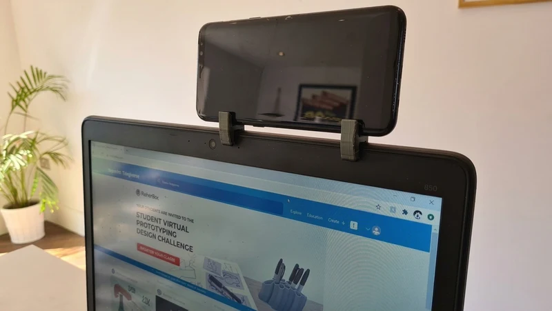 Support mobile pour ordinateur portable pour visioconférences