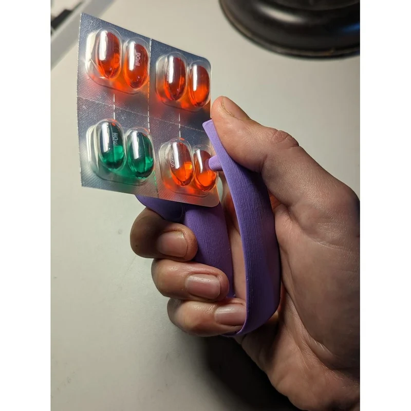Ouvre-pilule ergonomique pour médicaments en plaquettes blister