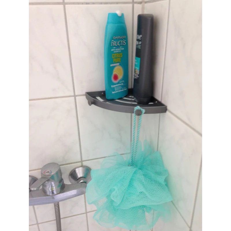 Étagère d'angle pratique pour douche et salle de bain