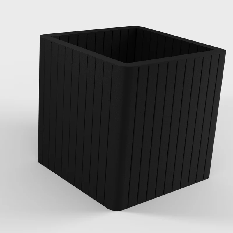 Boîte de rangement réglable avec profil ondulé