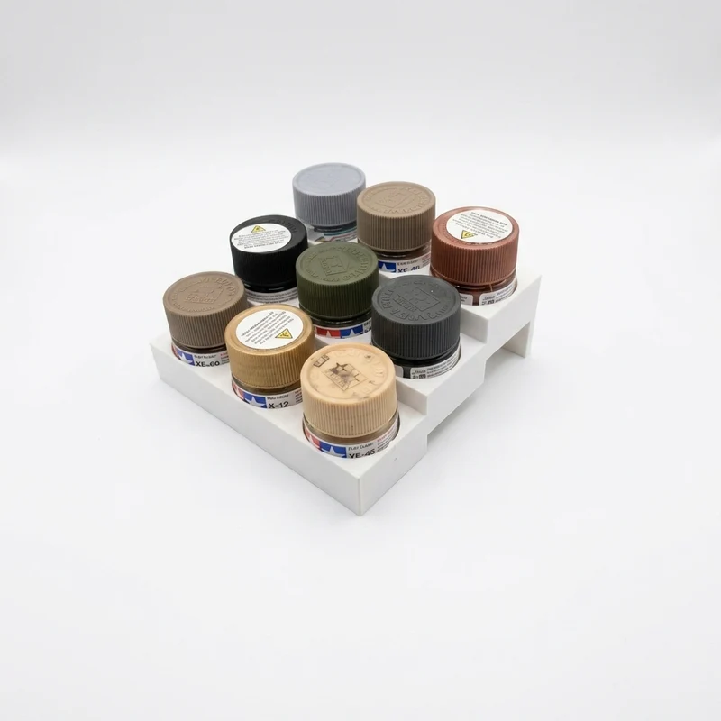 Support pratique pour flacons de peinture pour modèles Tamiya