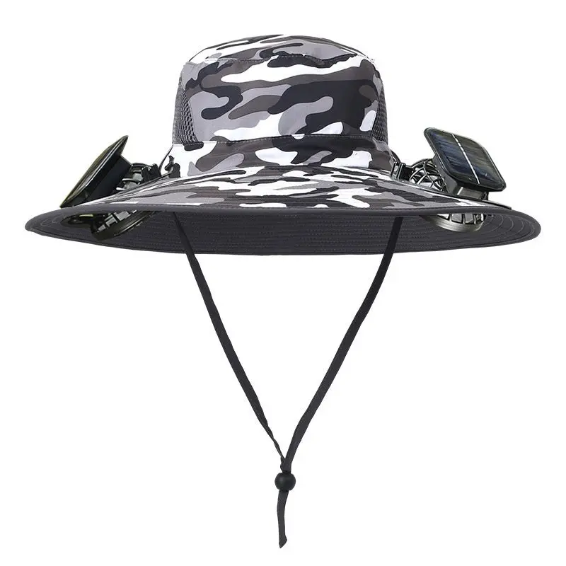 Chapeau à large bord ventilé solaire anti UV SUNCAP