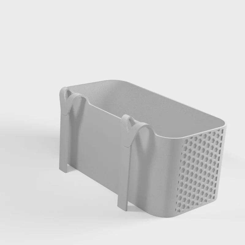 Étagère de salle de bain murale avec motif hexagonal moderne