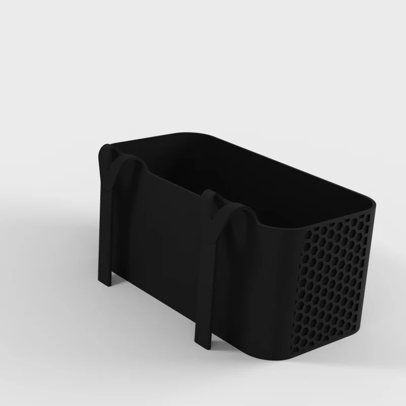 Étagère de salle de bain murale avec motif hexagonal moderne
