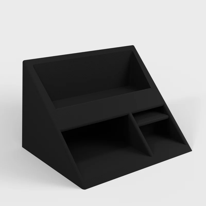 Organisateur de bureau compact pour portefeuille et AirPods