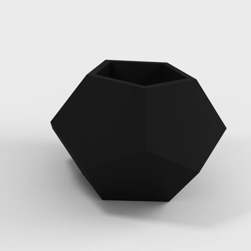 Petit cache-pot géométrique en forme de dodécaèdre