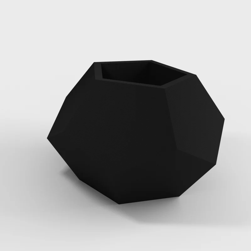 Petit cache-pot géométrique en forme de dodécaèdre
