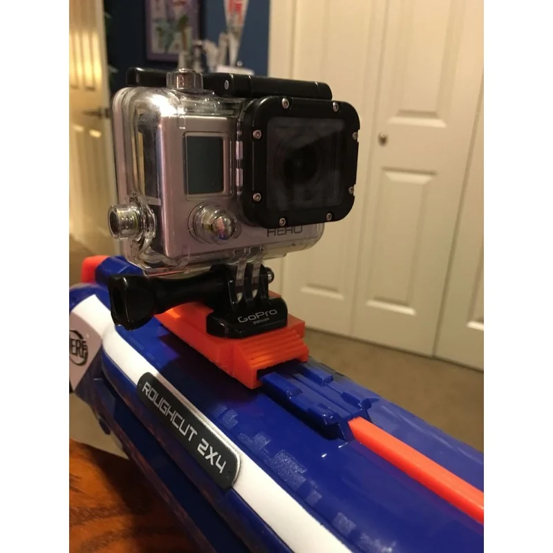 Support GoPro pour lanceurs Nerf avec rail