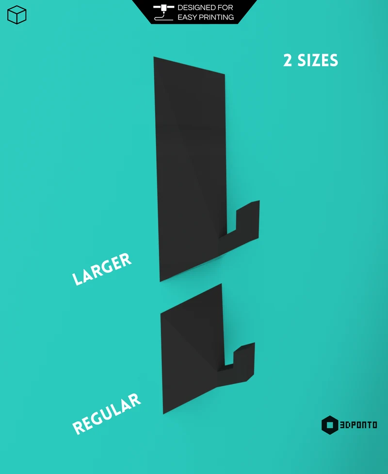 Patère murale minimaliste pour une suspension flexible