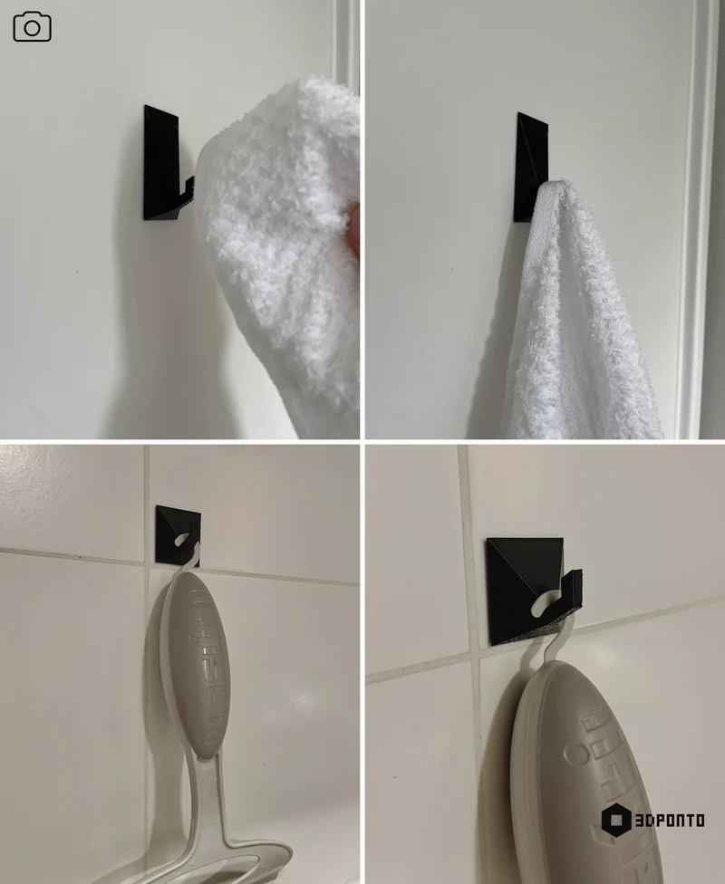Patère murale minimaliste pour une suspension flexible