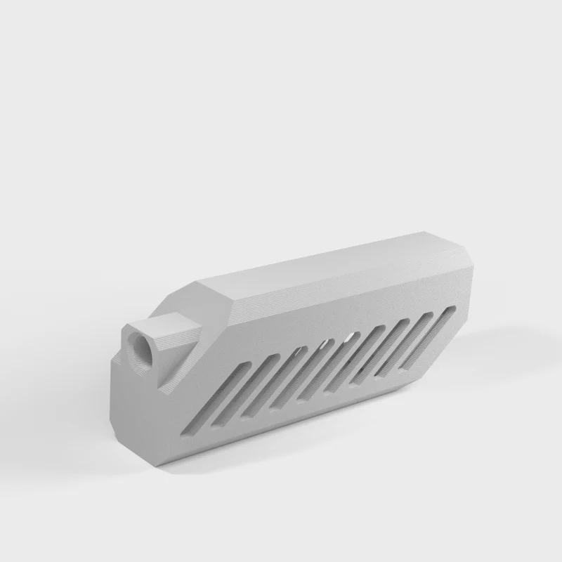Silencieux futuriste 14mm pour armes airsoft