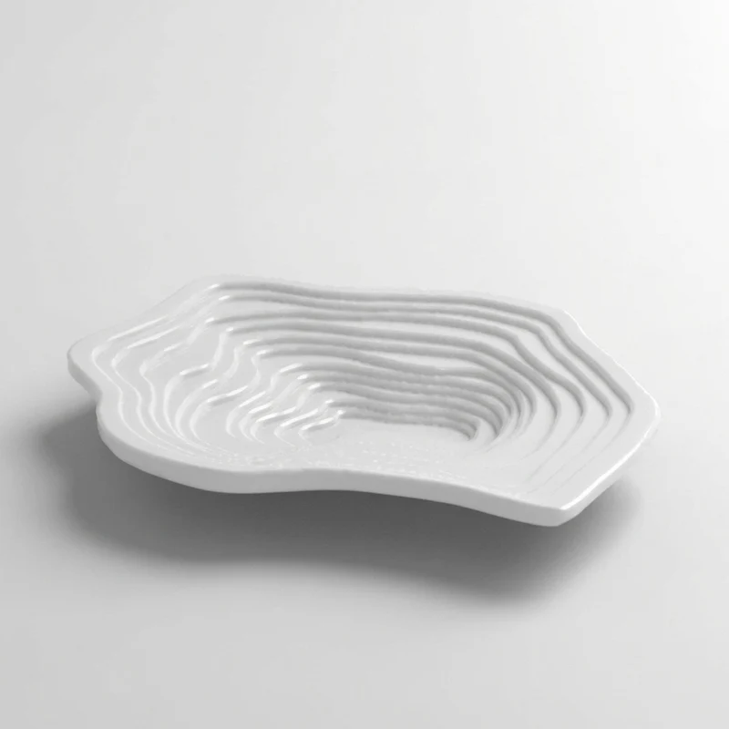 Porte-savon avec motif topographique pour la salle de bain