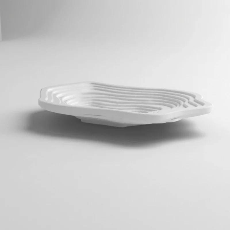 Porte-savon avec motif topographique pour la salle de bain